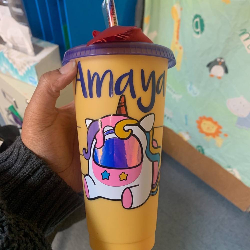 Personalized Reusable Starbucks Cold Cups AMONG US